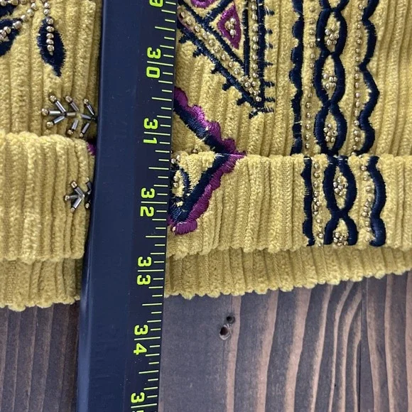 Free People Mustard Embroidered Jumpsuit - Picture 9 of 13